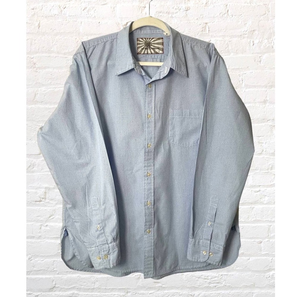half-moon threadworks, Long sleeve, button‎ Up, Mens XL, Casual Style